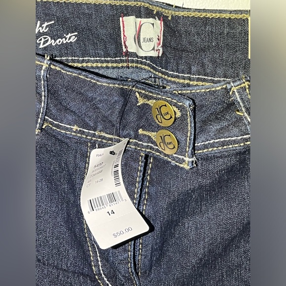 NWT US 14 Addition Elle d/c Jeans Straight Fit Cropped Denim Capri - Picture 3 of 6